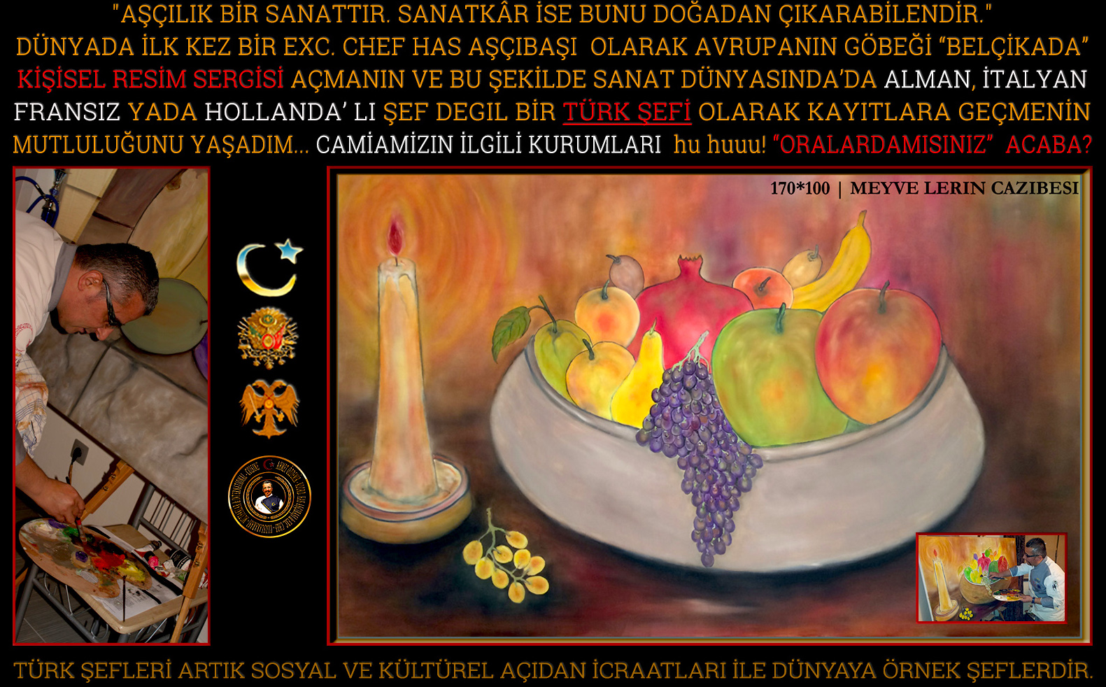 osmanli ve turk mutfagi | asci | ornek turk sefi